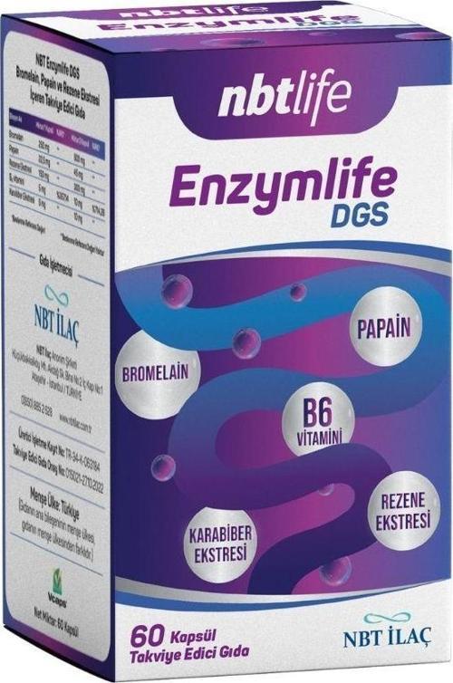 Enzymlife DGS Takviye Edici Gıda 60 Kapsül