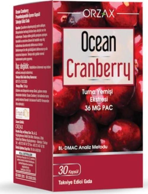 Cranberry Turna Yemişi Ekstresi 30 Tablet Takviye Edici Gıda