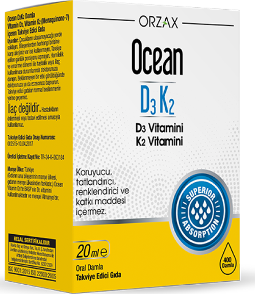 D3K2 Vitamin Damla 20 ml