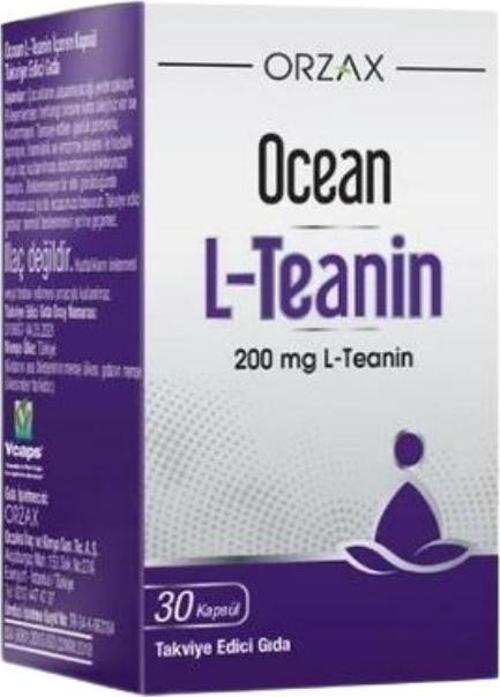 Ocean L-Teanin İçeren Takviye Edici Gıda 200mg 30 Kapsül