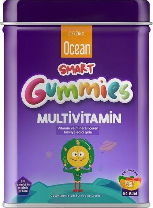 Smart Gumies Multivitamin Meyve Sulu Jel 64 Adet