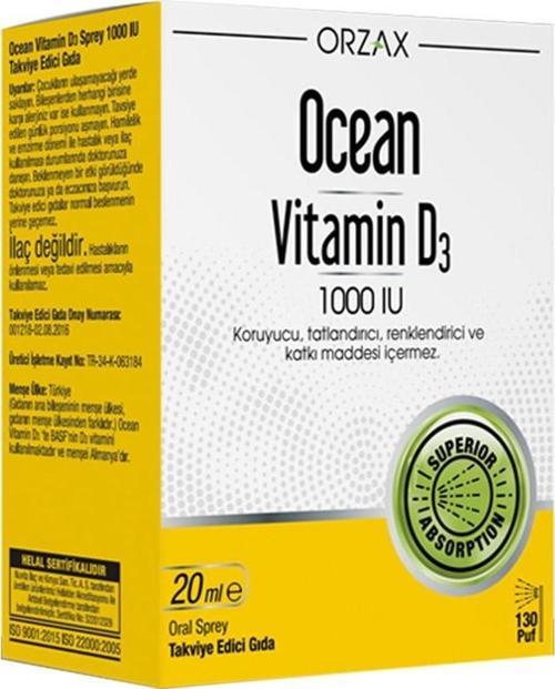 Vitamin D3 1000 IU Sprey 20ml