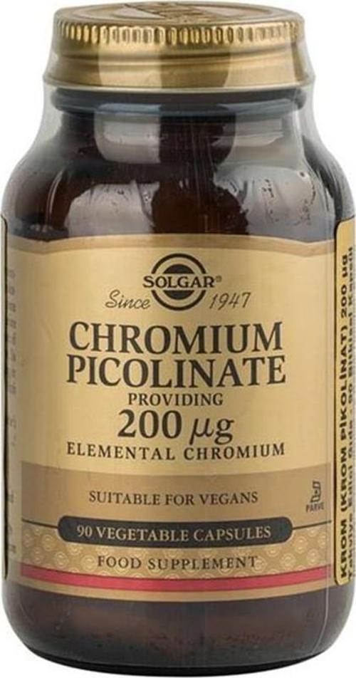 Chromium Picolinate 200 mcg Takviye Edici Gıda 90 Kapsül