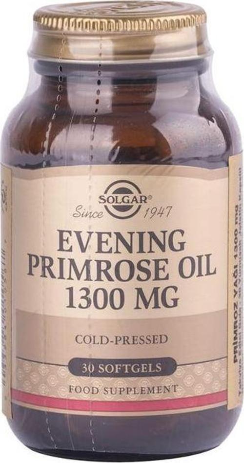 Evening Primrose Oil Primroz Yağı (Çuha Çiçeği Yağı) İçeren Gıda Takviyesi 1300mg 30 Kapsül