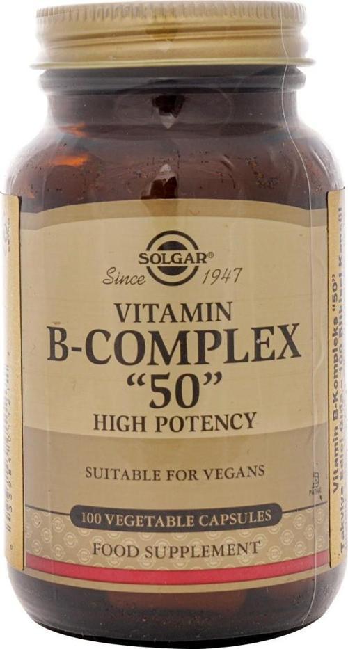 Vitamin B- Complex-50 B Vitaminleri İçeren Takviye Edici Gıda 100 Kapsül