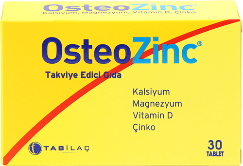 Osteozinc Takviye Edici Gıda 30 Tablet