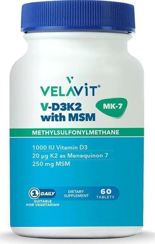 V-D3K2 With MSM 60 Tablet