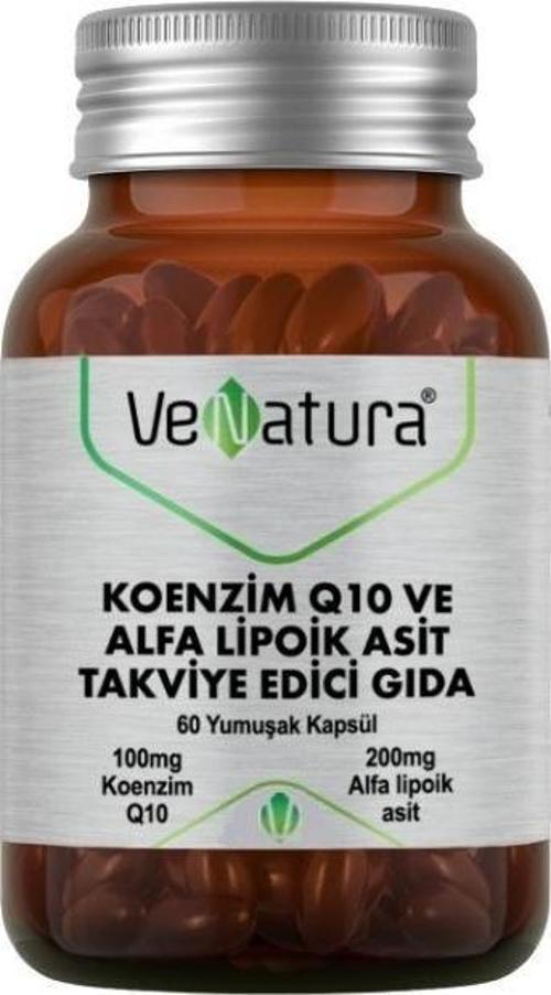 Koenzim Q10 ve Alfa Lipoik Asit Takviye Edici Gıda  60 Yumuşak Kapsül