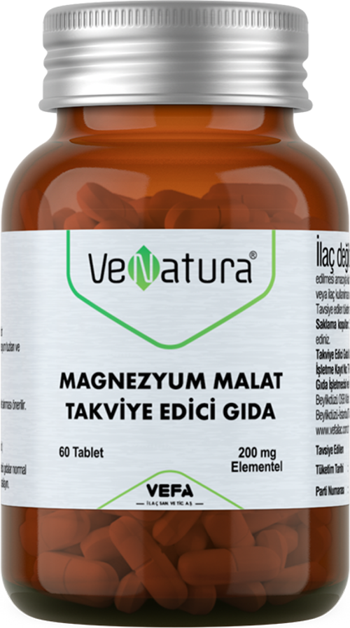Magnezyum Malat Takviye Edici Gıda 60 Tablet