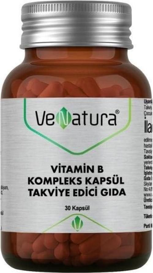 Vitamin B Kompleks Kapsül Takviye Edici Gıda 30 Kapsül