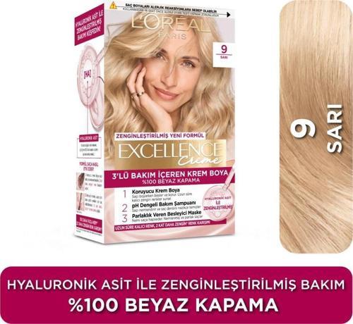 L’Oréal Paris Excellence Creme 9 Sarı Saç Boyası