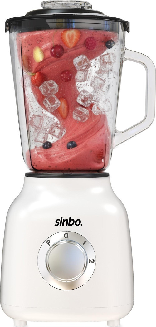 SHB-7516 Turbo Blender - Smoothie Blender - 1.5 Litre Cam Hazne-Beyaz