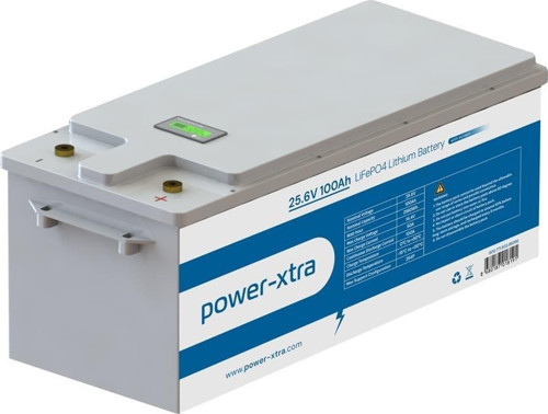 25.6V 100Ah LiFePO4 Lityum Akü - Ekranlı