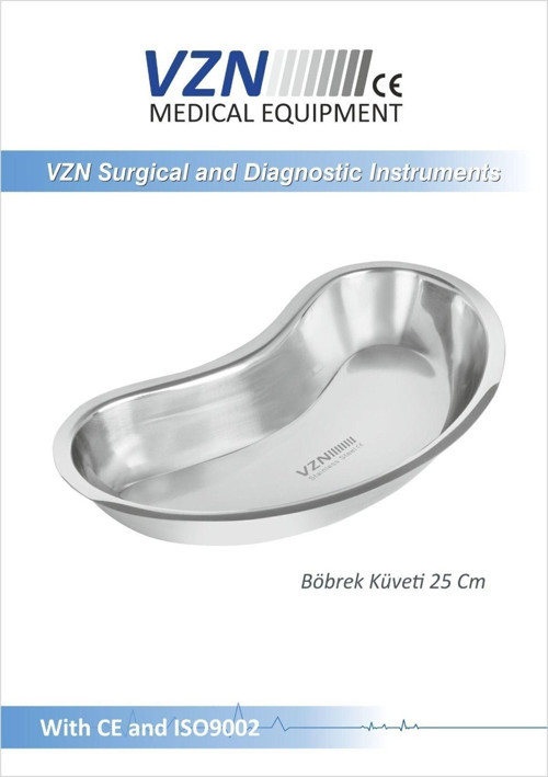 Böbrek Küveti 25CM Paslanmaz Çelik