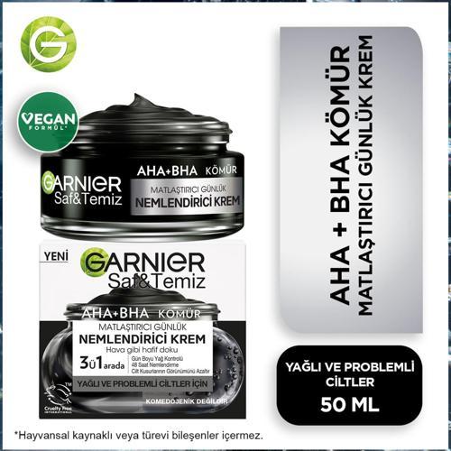 Saf & Temiz Kömür Matlaştırıcı Günlük Nemlendirici Krem 50 ml
