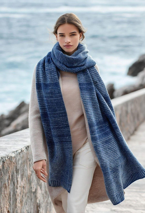 Timeless Touch Knit Shawl Kadın Atkı Şal