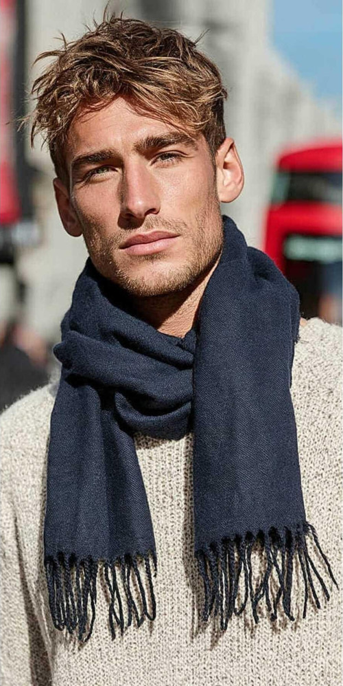 Valmero Patterned Scarf Erkek Atkı
