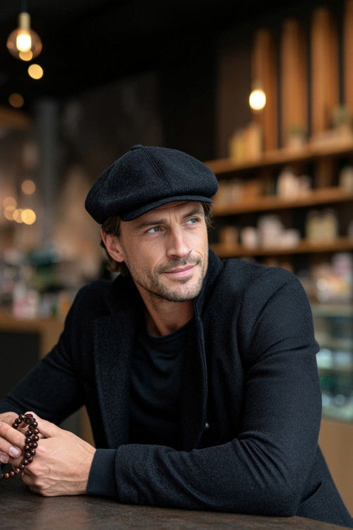 Kadın Premium Fedora – Lüks Örgü Bantlı Keçe Şapka
