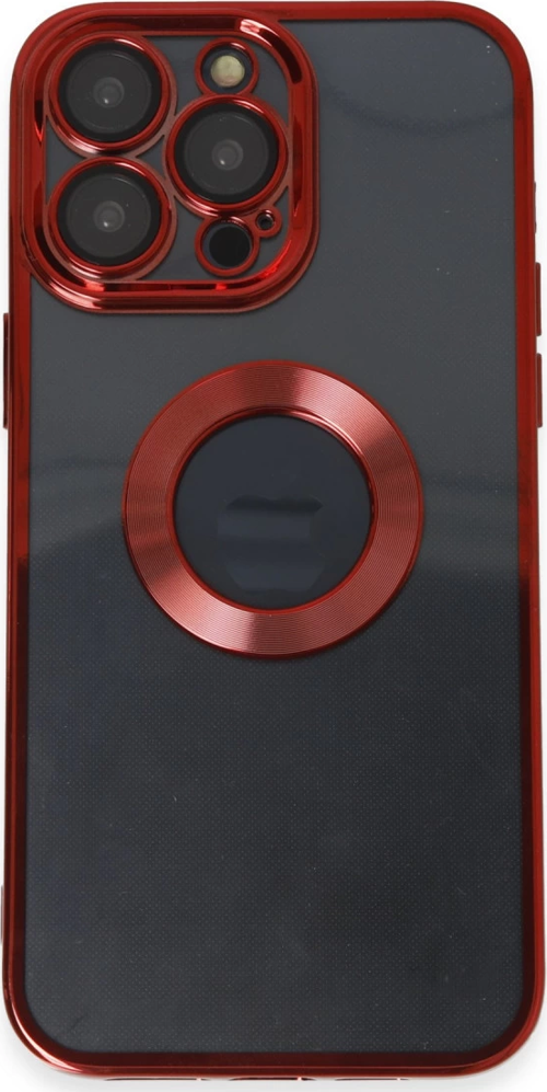 İphone 14 Kılıf Slot Silikon - Kırmızı