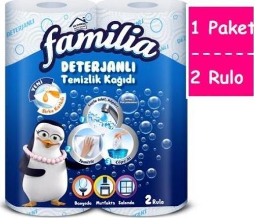 Deterjanlı Kağıt Havlu Desenli 3 Katlı 2 Adet