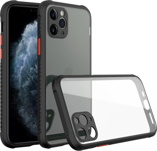 İphone 11 Kılıf Miami Şeffaf Silikon - Siyah