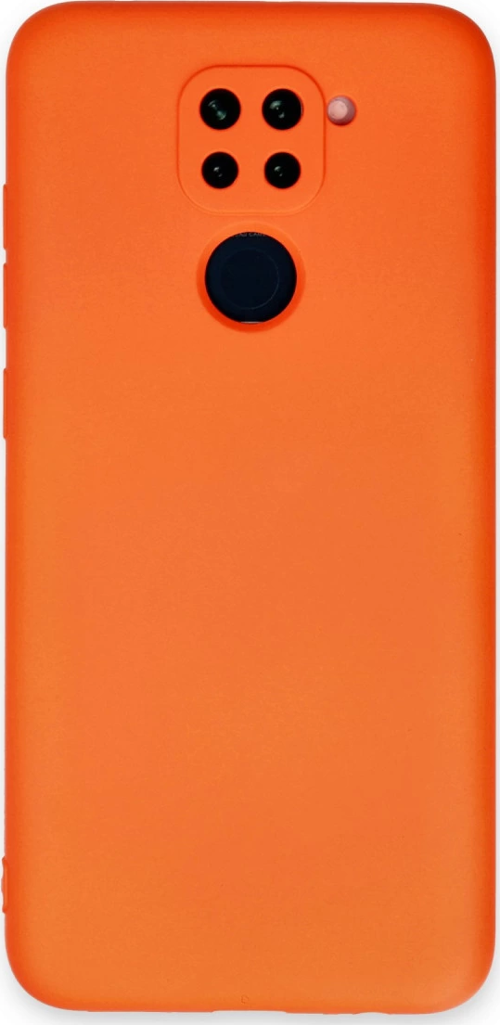 Redmi Note 9 Kılıf Nano İçi Kadife Silikon - Turuncu
