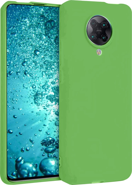 Redmi K30 Kılıf Nano İçi Kadife Silikon - Yeşil