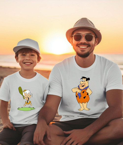 Çakmaktaş Baba Oğul T-Shirt -Kombin Tişört(Tekli Üründür Kombin Yapmak Için 2 Adet Sepete Ekleyiniz)