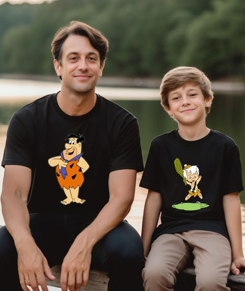 Çakmaktaş Baba Oğul T-Shirt -Kombin Tişört(Tekli Üründür Kombin Yapmak Için 2 Adet Sepete Ekleyiniz)