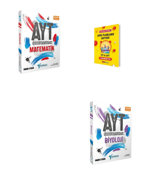 Toprak AYT Matematik ve Biyoloji Soru Bankası + Planlama Defteri