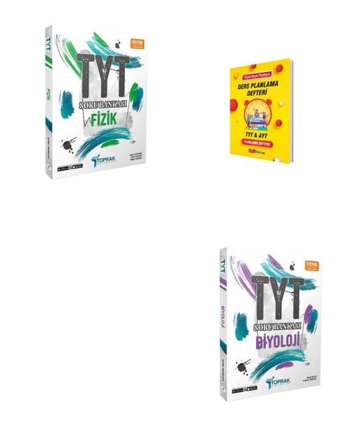 Toprak TYT Fizik ve Biyoloji Soru Bankası + Planlama Defteri