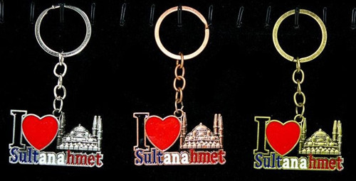 Metal Sultanahmet Anahtarlık (I Love Sultanahmet)