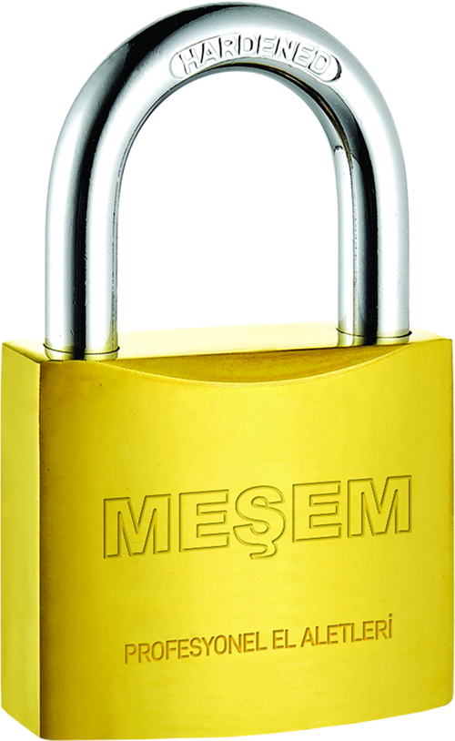 MEŞEM ASMA KİLİT SARI KISA 50 MM 305