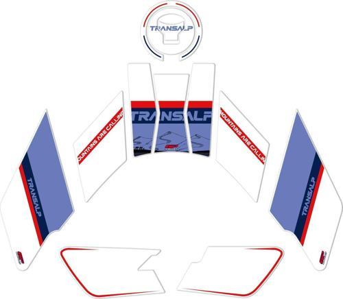 Honda XL750L Transalp 2023 Uyumlu Tank Pad Beyaz