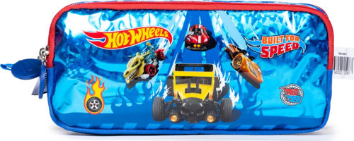 Hot Wheels Lisanslı Mavi Kalem Çantası