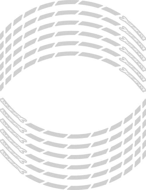 Bajaj Dominar 250 / 400 2017-2023 Uyumlu Jant Şeridi Reflektif Gri