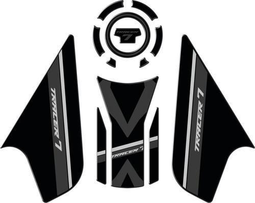 Yamaha MT-07 Tracer 2020-2023 Uyumlu Tank Pad Seti Siyah