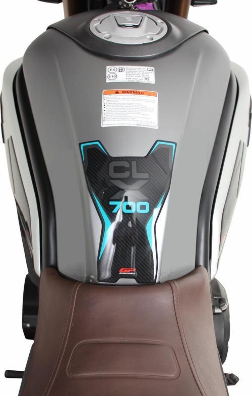 CF Moto 700 CL-X 2022-2023 Uyumlu Tank Pad Seti Sarı