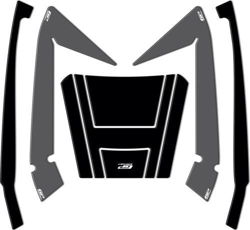 Honda Forza 250 2018-2023 Uyumlu Çanta Pad Seti Gri