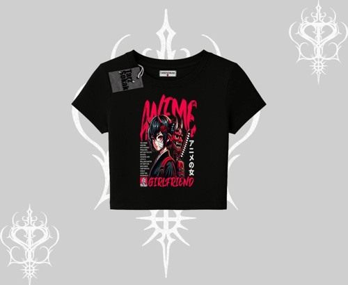 Babby Tee Tshirt Anime Girlfriend Kırmızı