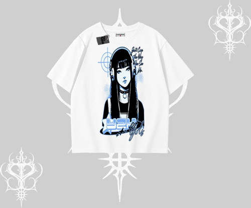 Oversize Tshirt Cyber Y2K Anime Girl Street Sound Aesthetic