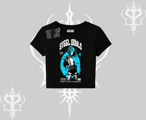 Babby Tee Tshirt Anime Cyberpunk Kız Baskılı