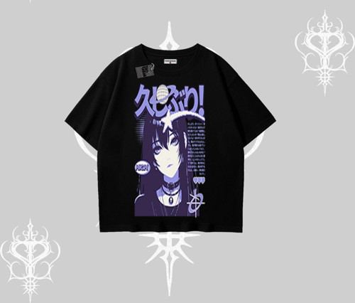 Oversize Tshirt Neo Tokyo Girl Y2K Street Anime Aesthetic