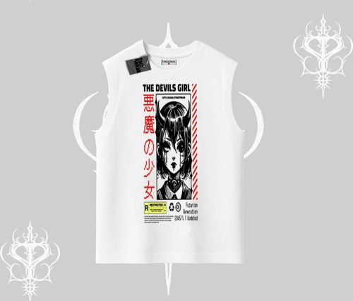 Kolsuz Tshirt Anime Devils Girl Japanese Style Baskılı