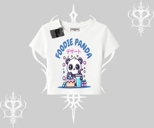 Babby Tee Tshirt Foodie Panda Tatlı ve Sevimli Panda Baskılı
