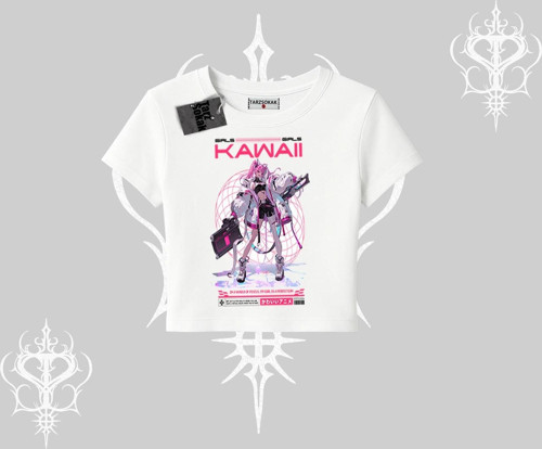Babby Tee Tshirt Kawaii Cyberpunk Kız Japon Stil Baskı
