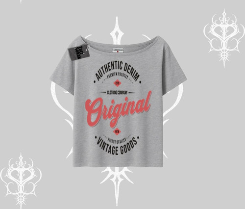 Kayık Yaka Tshirt Authentic Denim Original