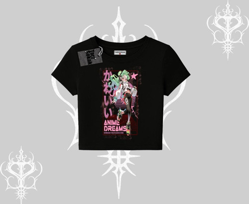Babby Tee Tshirt Anime Kawaii Japon Kız Desenli