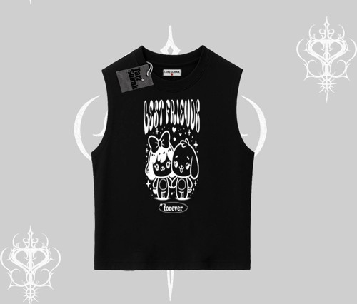 Kolsuz Tshirt Best Friends Forever Baskılı Sevimli Tasarım