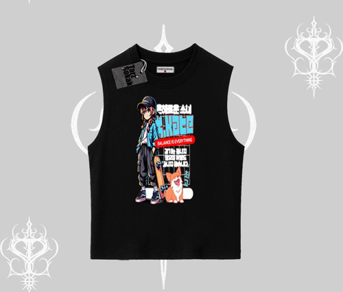 Kolsuz Tshirt Anime Hiker Girl Balance Is Everything Baskılı